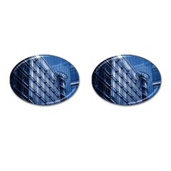 Abstract Architecture Azure Cufflinks (oval) by Pakrebo
