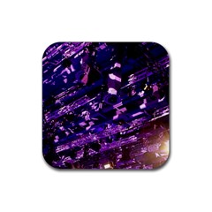 Light Violet Purple Technology Rubber Coaster (square)  by Pakrebo