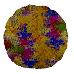 Marble Texture Abstract Abstraction Large 18  Premium Round Cushions by Pakrebo