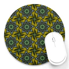 Seamless Wallpaper Digital Art Round Mousepads by Pakrebo