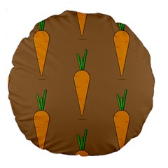 Healthy Fresh Carrot Large 18  Premium Round Cushions by HermanTelo