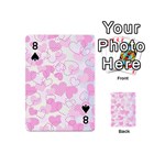 Valentine Background Hearts Playing Cards 54 Designs (Mini) Front - Spade8