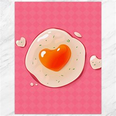 Omelette Heart Pink Valentine Canvas 12  X 16  by Bajindul