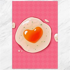 Omelette Heart Pink Valentine Canvas 24  X 36  by Bajindul
