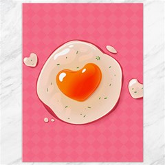 Omelette Heart Pink Valentine Canvas 36  X 48  by Bajindul