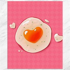 Omelette Heart Pink Valentine Canvas 11  X 14  by Bajindul