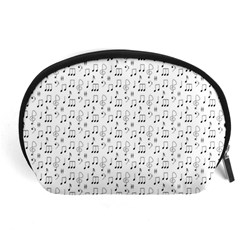 Music Notes Background Accessory Pouch (large) by Bajindul