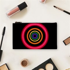 Neon Light Abstract Cosmetic Bag (small) by Bajindul