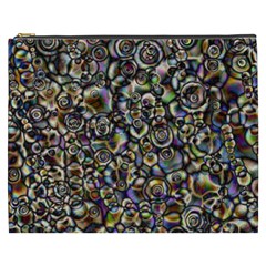 Circle Plasma Artistically Abstract Cosmetic Bag (xxxl) by Bajindul