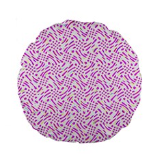 Crazypink Standard 15  Premium Round Cushions by designsbyamerianna