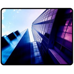 Abstract Architectural Design Architecture Building Fleece Blanket (medium)  by Pakrebo
