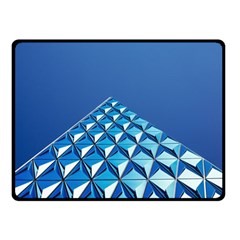 Art Building Pattern Abstract Double Sided Fleece Blanket (small)  by Pakrebo