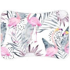 Tropical Flamingos Velour Seat Head Rest Cushion by Sobalvarro