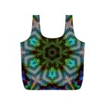 Art Background Flames Full Print Recycle Bag (S) Back