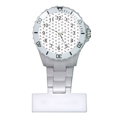 Cycling Motif Design Pattern Plastic Nurses Watch by dflcprintsclothing