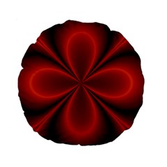 Abstract Background Design Red Standard 15  Premium Flano Round Cushions by Sudhe