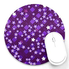 Ross Pattern Square Round Mousepads by HermanTelo