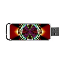 Artwork Fractal Allegory Art Portable Usb Flash (one Side) by Sudhe