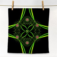 Artwork Fractal Allegory Art Face Towel by Sudhe