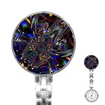 Art Design Colors Fantasy Abstract Stainless Steel Nurses Watch Front