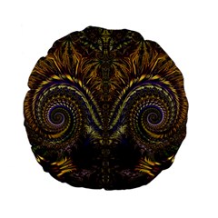 Abstract Fractal Pattern Artwork Standard 15  Premium Flano Round Cushions by Sudhe