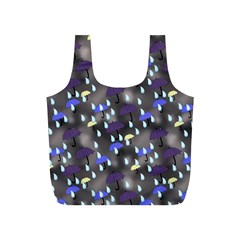 Rain And Umbrellas Full Print Recycle Bag (s) by bloomingvinedesign
