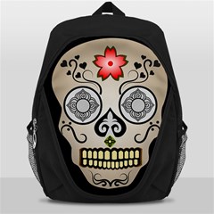 Skull Scary Art Digital Head Backpack Bag by Wegoenart