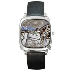 Building Architecture Columns Square Metal Watch by Wegoenart