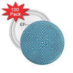 Lines Blue Repeating Textile 2.25  Buttons (100 pack)  Front