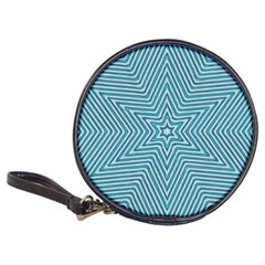 Lines Blue Repeating Textile Classic 20-cd Wallets by Wegoenart
