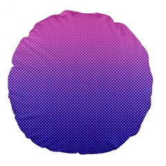 Dot Background Pattern Halftone Large 18  Premium Flano Round Cushions by Bajindul