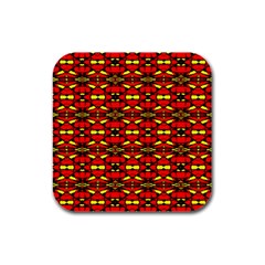 Abp Rby 6 Rubber Square Coaster (4 Pack)  by ArtworkByPatrick