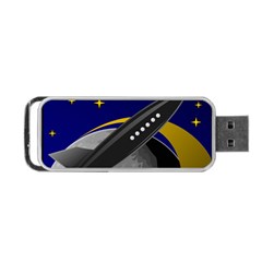 Science Fiction Sci Fi Sci Fi Logo Portable Usb Flash (two Sides) by Pakrebo