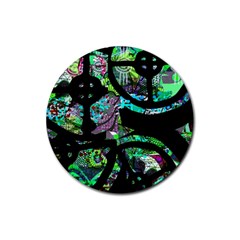 Design 11 Rubber Coaster (round)  by TajahOlsonDesigns