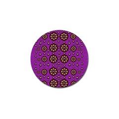 Hearts Of Metal And Flower Wreaths In Love Golf Ball Marker by pepitasart