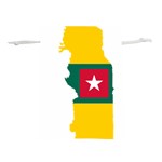 Togo Flag Map Geography Outline Lightweight Drawstring Pouch (M) Front