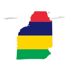 Mauritius Flag Map Geography Lightweight Drawstring Pouch (m) by Sapixe