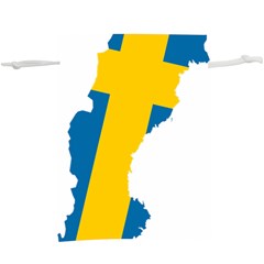 Sweden Country Europe Flag Borders  Lightweight Drawstring Pouch (xl) by Sapixe