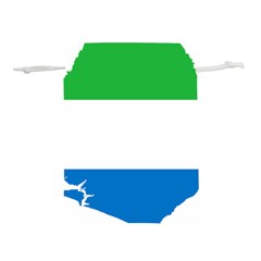 Sierra Leone Flag Map Geography Lightweight Drawstring Pouch (s) by Sapixe