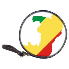 Congo Flag Map Geography Outline Classic 20-cd Wallets by Sapixe