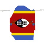 Swaziland Flag Map Geography  Lightweight Drawstring Pouch (XL) Back