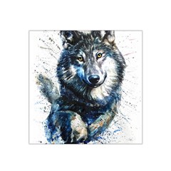 Gray Wolf - Forest King Satin Bandana Scarf by kot737