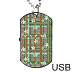 Textile Fabric Dog Tag Usb Flash (one Side) by HermanTelo