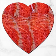Food Fish Red Trout Salty Natural Jigsaw Puzzle (heart) by Pakrebo