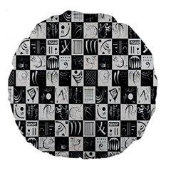 J 8 Large 18  Premium Round Cushions by ArtworkByPatrick