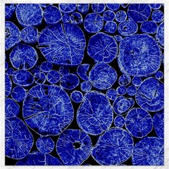 Neon Abstract Cobalt Blue Wood Canvas 16  X 16  by Bajindul