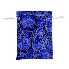 Neon Abstract Cobalt Blue Wood Lightweight Drawstring Pouch (l) by Bajindul