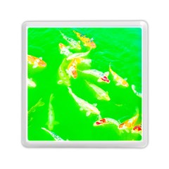 Koi Carp Scape Memory Card Reader (square) by essentialimage