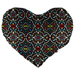 N 1 Large 19  Premium Flano Heart Shape Cushions Front