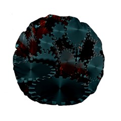 Gear Gears Technology Transmission Standard 15  Premium Round Cushions by Simbadda